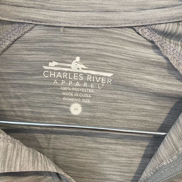 Wayfair / Charle's River Apparel Light Grey Performance Pullover - Size Medium - Picture 5 of 7